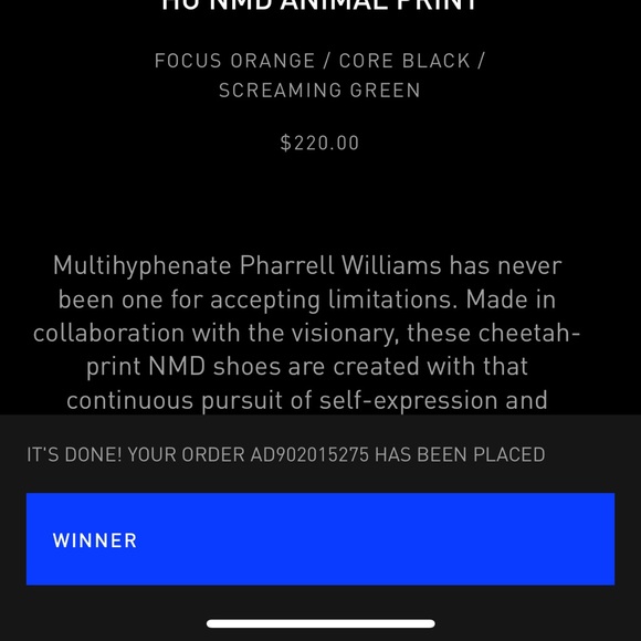 Adidas animal print size 11  pharell - Picture 3 of 3